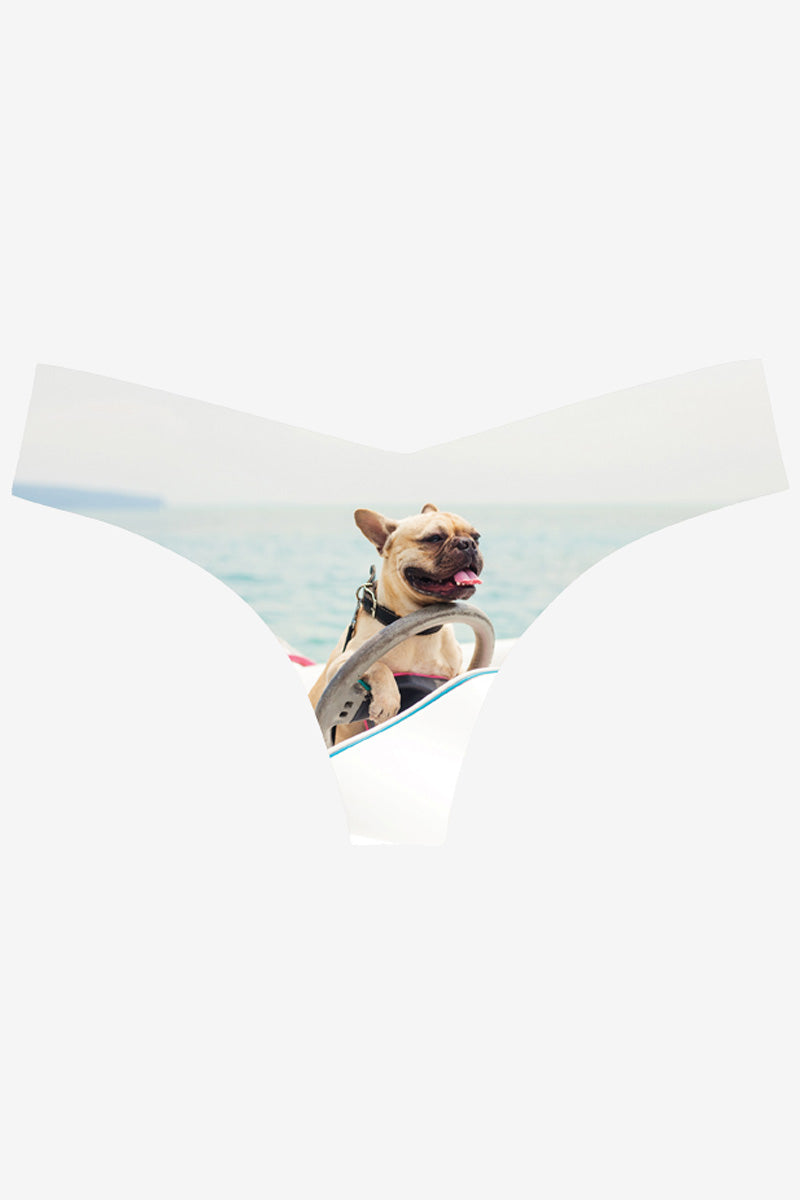 Commando Photo-Op Thong Print - Photo-Op Frenchie - source image 71262