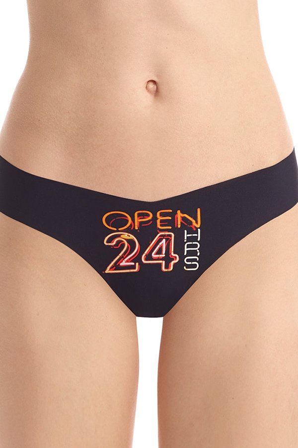 Commando Photo-Op Thong Print - Photo-Op Neon 24 Hour - source image 59067
