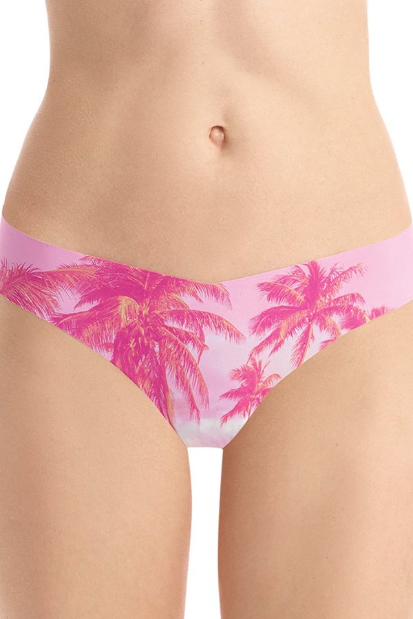 Commando Photo-Op Thong Print - Photo-Op Pink Palms - source image 59065