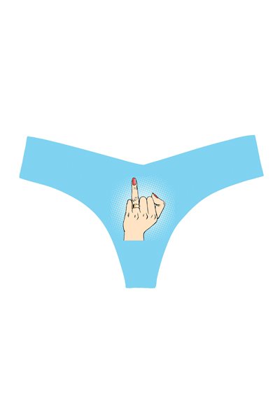 Commando Photo-Op Thong Print - Photo-Op Ring Finger - source image 58588