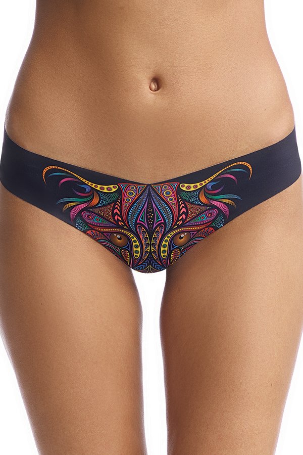 Commando Photo-Op Thong Print - Photo-Op Tribal Panther - source image 59061