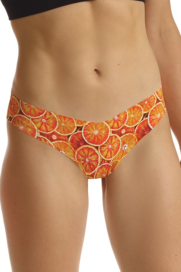 Commando Photo-Op Thong Print - Photo-Op Winter Citrus - source image 59055