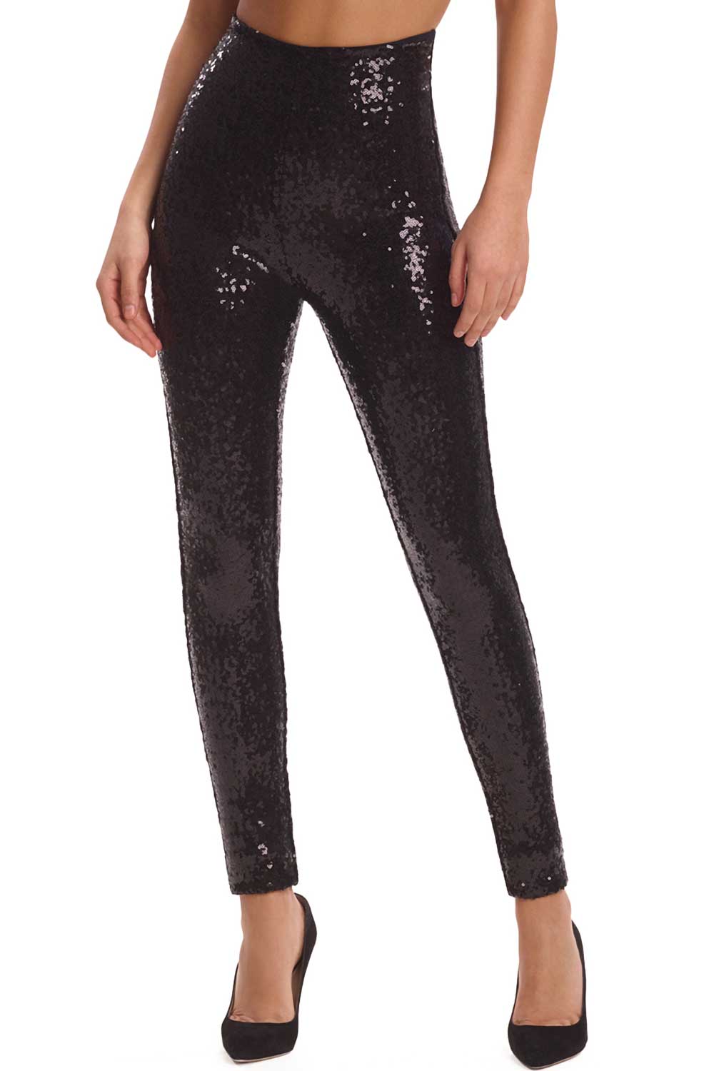 Commando Sequin Leggings - Black - source image 57097