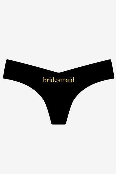 Commando Thong with Appliqué