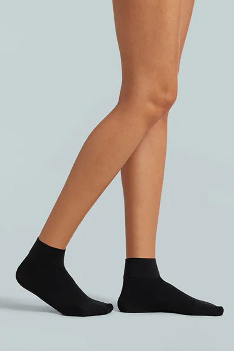 Commando Ultimate Opaque Ankle Socks 3-Pack - Black - source image 71127