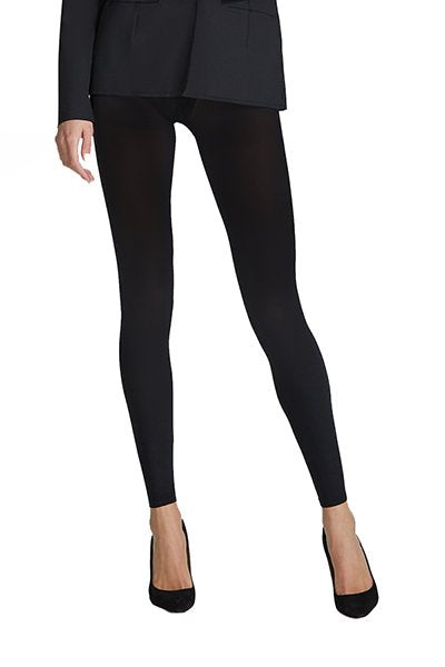 Commando Ultimate Opaque Footless Tights - Black - source image 59296