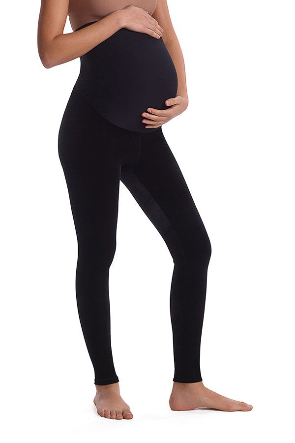Commando Velvet Maternity Legging - Black - source image 59500