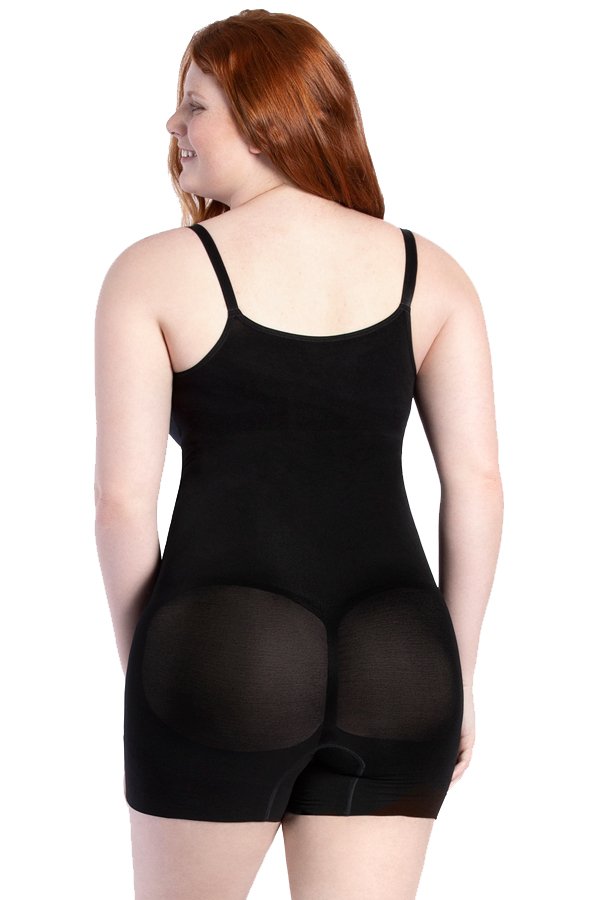 Curveez Second Skin Seamless Hip-Hugger Bodysuit - Black - source image 39363