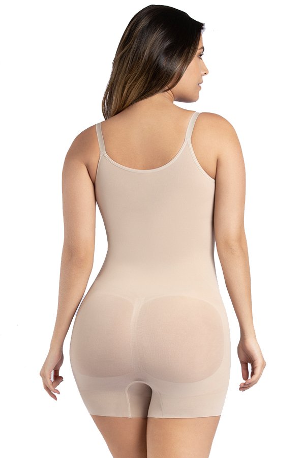 Curveez Second Skin Seamless Hip-Hugger Bodysuit - Nude - source image 39365