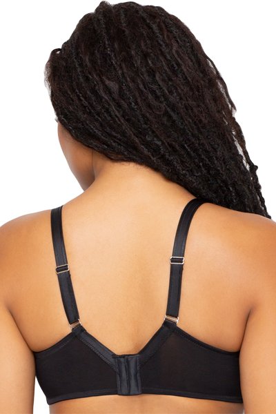 Curvy Couture Luxe Lace Underwire Bra - Black - source image 42512