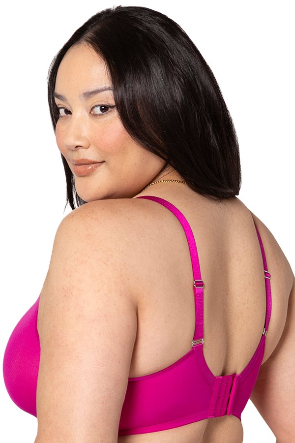 Curvy Couture Sheer Mesh Unlined Bra - Glamberry - source image 70307