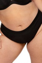 Curvy Couture Silky Smooth High Cut Brief - Black Hue - source image 57797