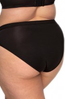 Curvy Couture Silky Smooth High Cut Brief - Black Hue - source image 57798