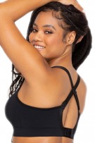 Curvy Couture Smooth Seamless Comfort Wireless Bra - Black Hue - source image 57746
