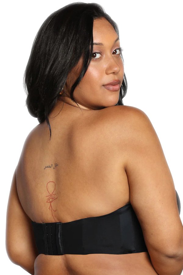 Curvy Couture Smooth Strapless Multi-Way Bra - Black Hue - source image 37289