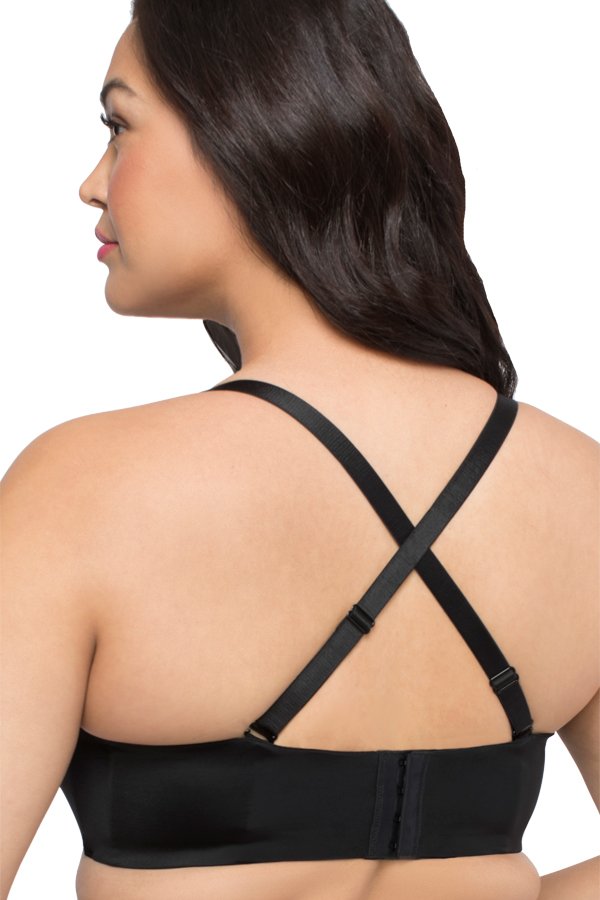 Curvy Couture Strapless Sensation Multi-Way Bra - Black - source image 37302