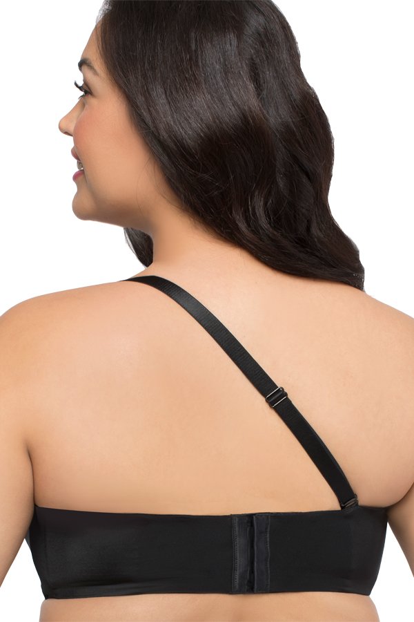 Curvy Couture Strapless Sensation Multi-Way Bra - Black - source image 37303