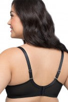 Curvy Couture Tulip Smooth T-Shirt Bra - Black - source image 37276