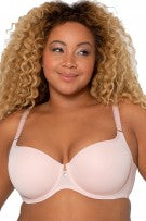 Curvy Couture Tulip Smooth T-Shirt Bra - Blushing Rose - source image 42456