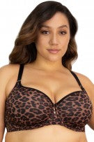 Curvy Couture Tulip Smooth T-Shirt Bra - Designer Leo - source image 42453