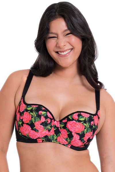 Curvy Kate Boost in Bloom Padded Balcony Bra - Print Mix - source image 58374