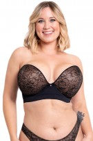Curvy Kate Hey Girls Superplunge Strapless Bra - Black/Latte - source image 68388