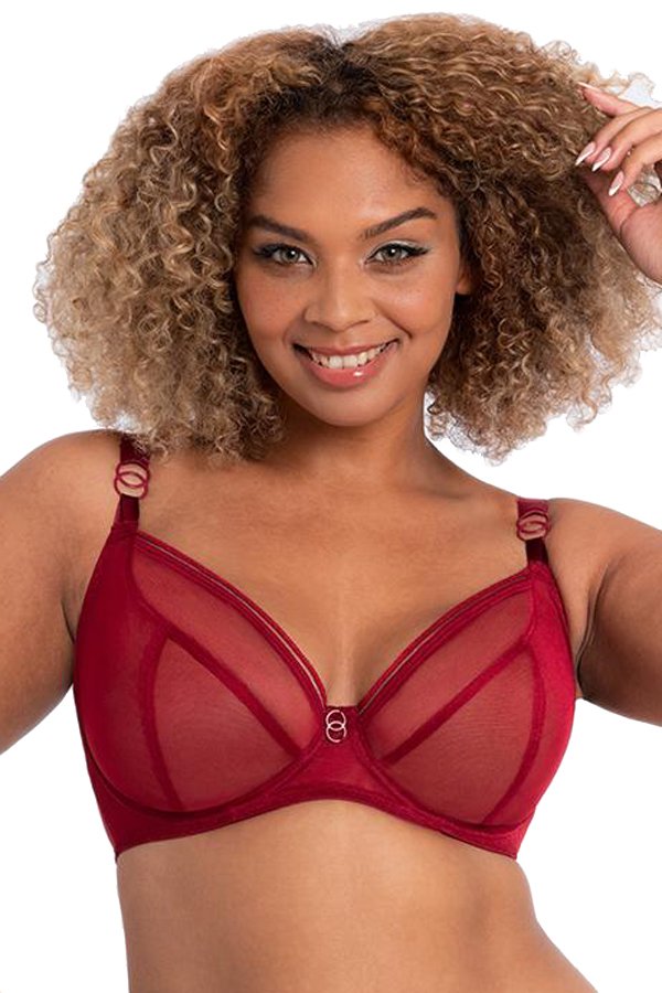 Curvy Kate Lifestyle Plunge Bra - Deep Red - source image 58508