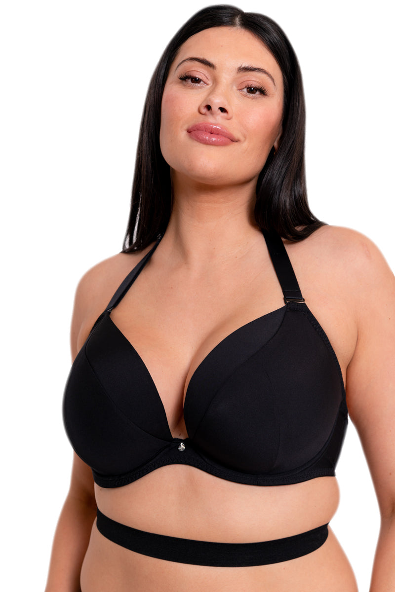 Curvy Kate Superplunge Multiway Padded Plunge Bra - Black - source image 40467