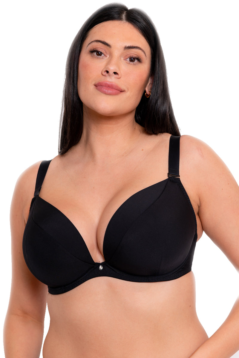 Curvy Kate Superplunge Multiway Padded Plunge Bra - Black - source image 40468