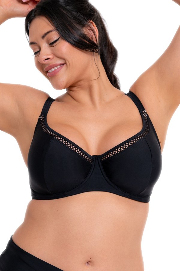 Curvy Kate Swimwear First Class Balcony Bikini Top - Black - source image 57665