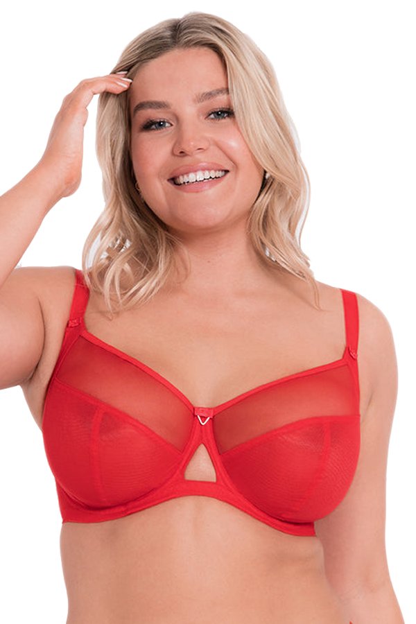 Curvy Kate Victory Balcony Bra - Poppy Red - source image 58515