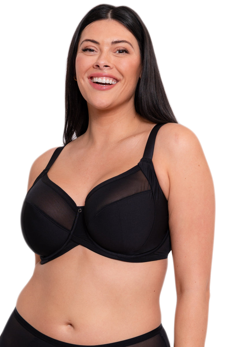 Curvy Kate Wonderfully Full Cup Balcony Bra - Black - source image 57566