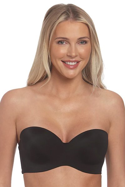 Dominique Bella Seamless Hidden Wire Strapless Bra - Black - source image 67923