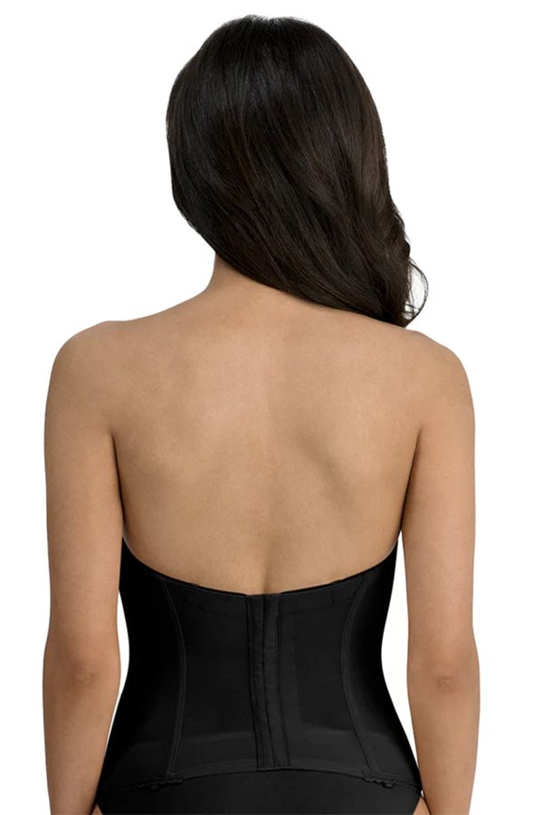 Dominique Brianna Low Black Strapless Longline Bra