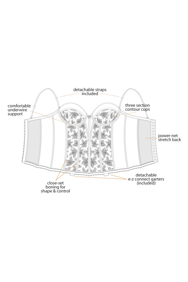 Dominique Satin & Lace Brasselette