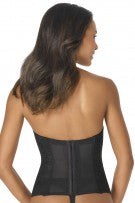 Dominique Satin & Lace Torsolette - Black - source image 3282
