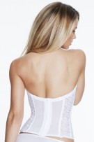 Dominique Satin & Lace Torsolette - White - source image 2257