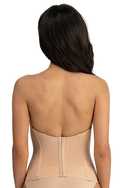 Dominique Vivienne V Wire Longline Strapless Bra - Mocha