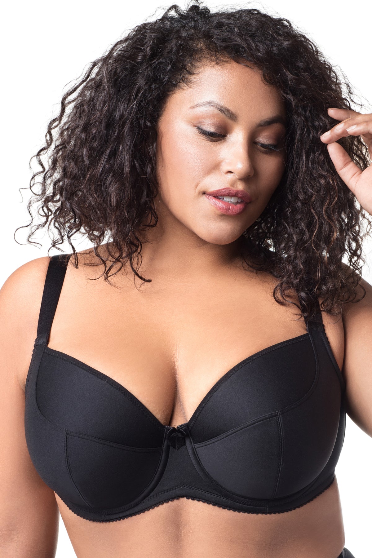 Elila Balcony Underwire Bra - Black - source image 33756