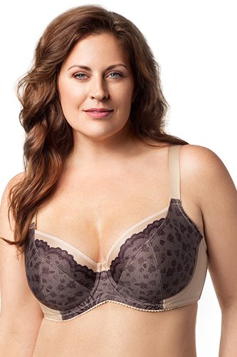 Elila Balcony Underwire Bra - Black/Nude - source image 32087