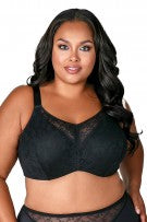 Elila Floral Lace Cami Bra - Black - source image 66151