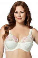 Elila Glamour Embroidery Underwire Bra - Antique White - source image 23794