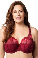 Elila Glamour Embroidery Underwire Bra - Burgundy - source image 29796