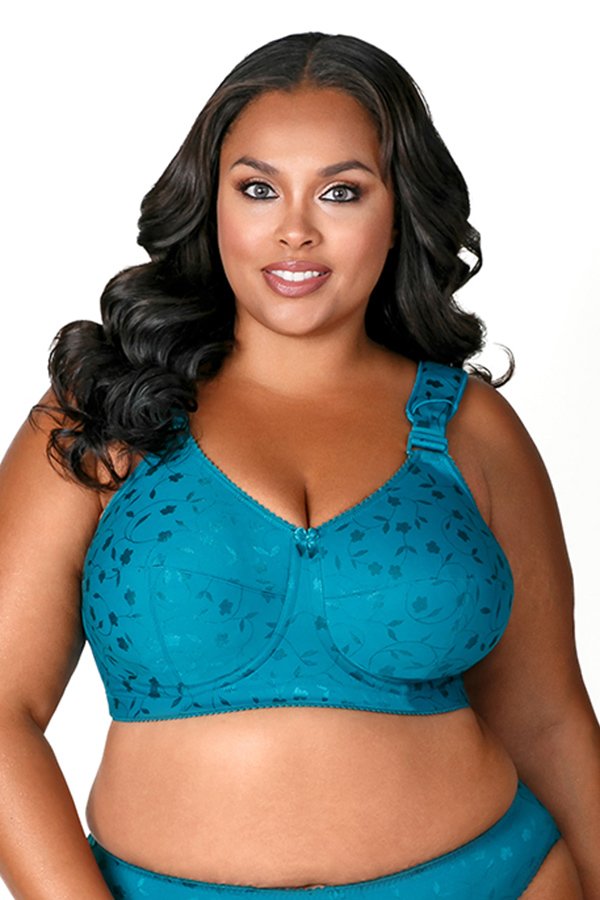 Elila Jacquard Softcup Bra - Emerald Green - source image 66173