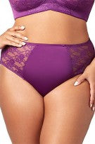 Elila Lace & Microfiber Panty - Aubergine - source image 40695