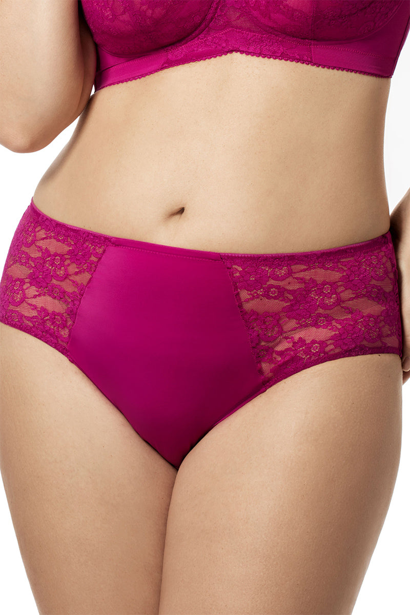 Elila Lace & Microfiber Panty - Fuchsia - source image 23804