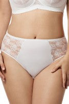 Elila Lace & Microfiber Panty - White - source image 23808