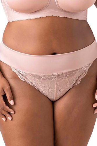 Elila Lace Tanga Panty - Dusty Rose - source image 41702
