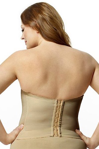 Elila Strapless Longline Bra - Mocha - source image 28117