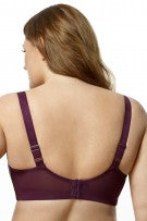 Elila Stretch Lace Softcup Bra - Dark Plum - source image 16553